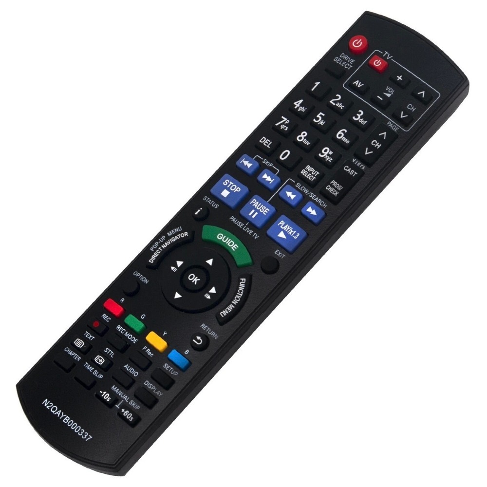 Panasonic N2QAYB000337 TV Blu-ray DVD Remote Replacement DMR-BS750 BS850 - Picture 2 of 4